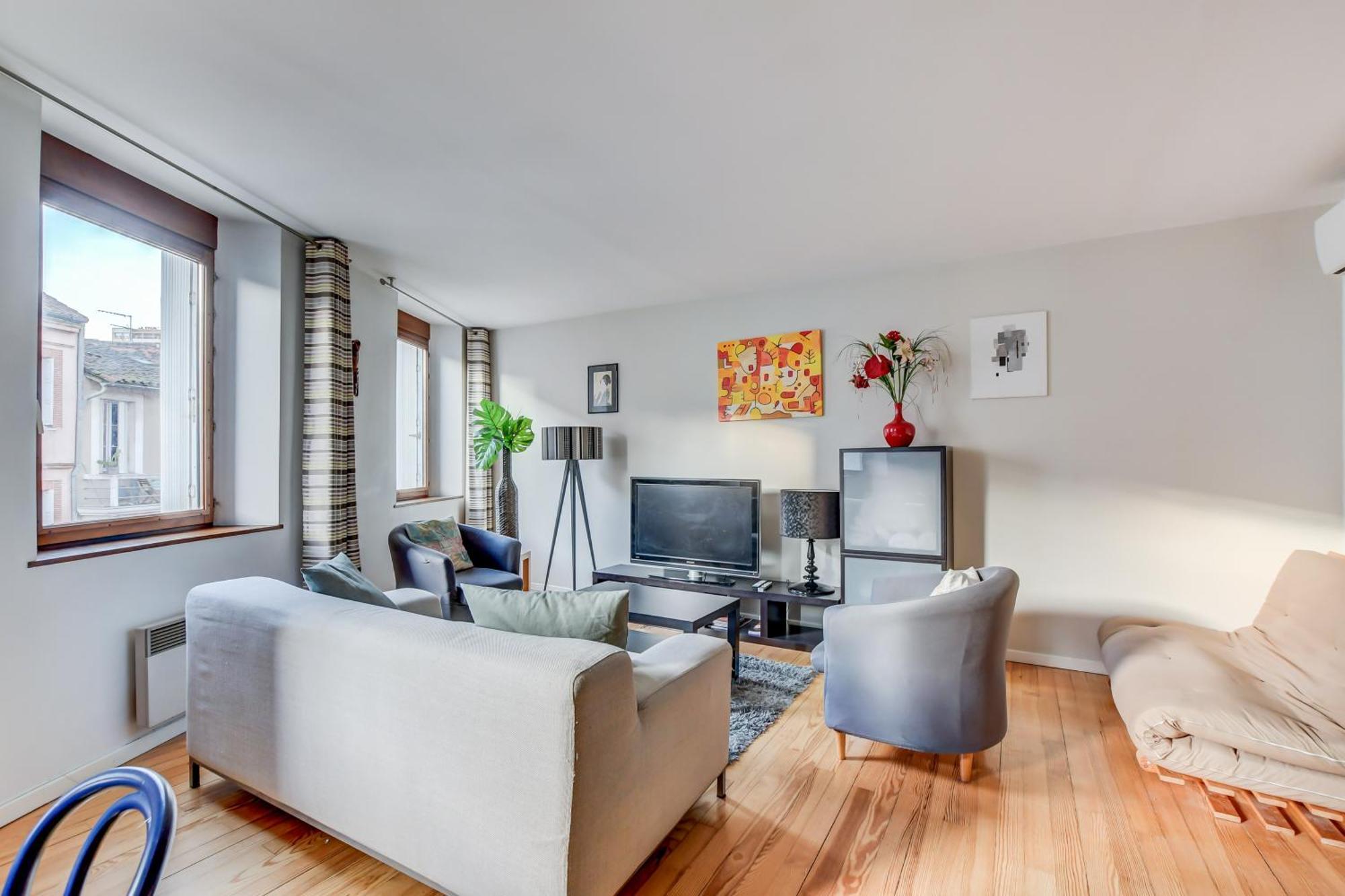 Duplex Tolosa - Pont-Neuf, Dome De La Grave, 2 Bdrs 85M2, Ac, Free Private Car Park - T3 85M2 Avec Clim, Parking Prive Gratuit 外观 照片