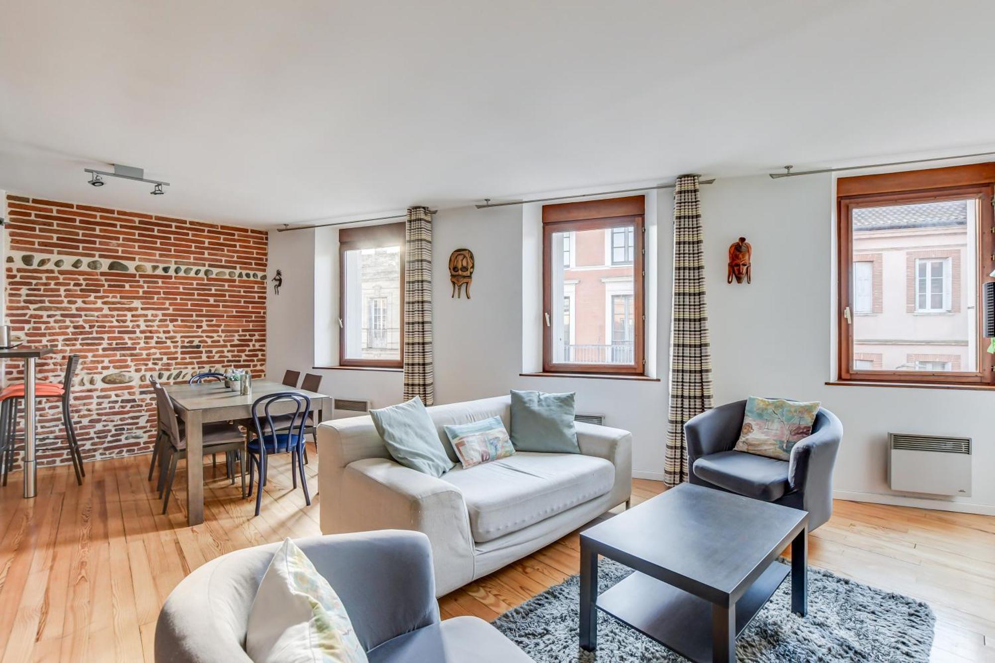 Duplex Tolosa - Pont-Neuf, Dome De La Grave, 2 Bdrs 85M2, Ac, Free Private Car Park - T3 85M2 Avec Clim, Parking Prive Gratuit 外观 照片