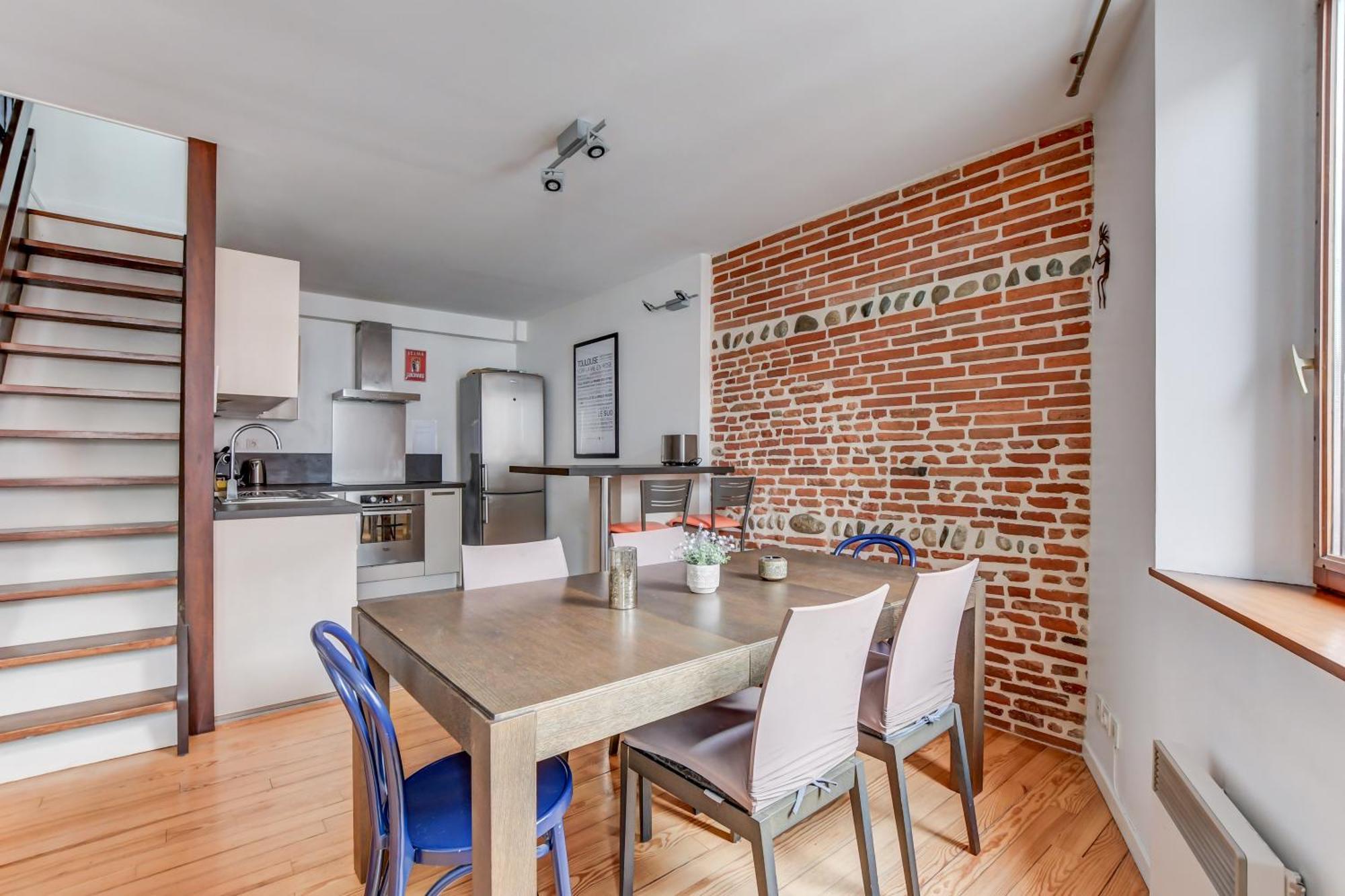 Duplex Tolosa - Pont-Neuf, Dome De La Grave, 2 Bdrs 85M2, Ac, Free Private Car Park - T3 85M2 Avec Clim, Parking Prive Gratuit 外观 照片
